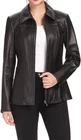 Women's Genuine Lambskin Leather Jacket Slim Fit Biker Black jacket Coat