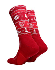 Nike Elite Crew Men's Basketball Christmas Socks RED BRAND NEW