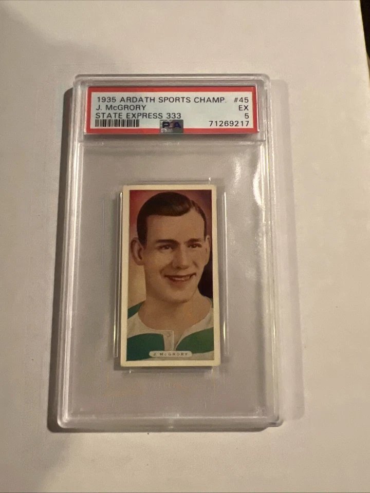 Cig de lujo Ardath Sports Champions 1935 Jimmy McGrory #45 PSA 5 POP 1 con 2 superiores Foto 4 de 4