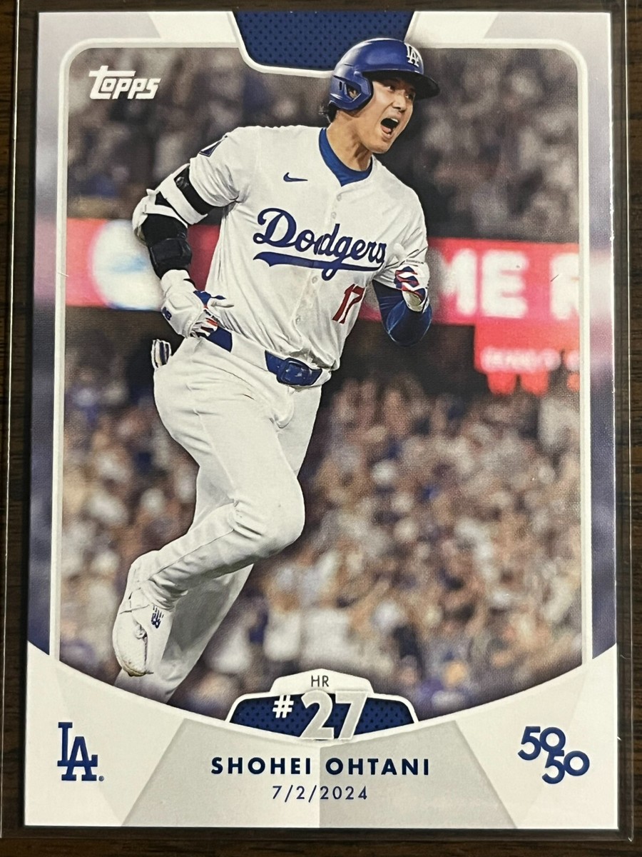 2024 Topps 50/50 #43 Shohei Ohtani Los Angeles Dodgers HR #27 | eBay