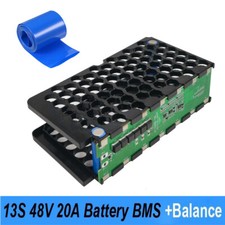 48V 52V 13S 20A BMS 18650 Lithium Battery Protected Board w/ Balance for E-Bike