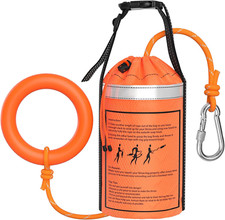 Water Rescue Throw Bag w/ 70ft Rope, 1844lbs Strength, Kayaking  Rafting Safety