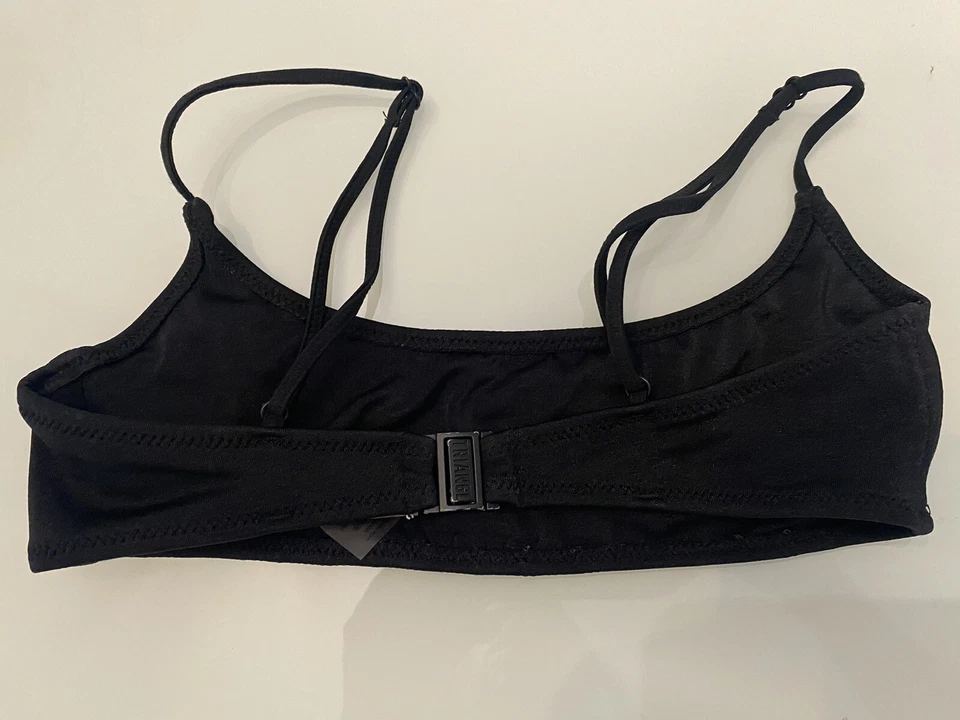 Triangl black swim Bikini top, gently used size XXSmall - Image 2 of 4