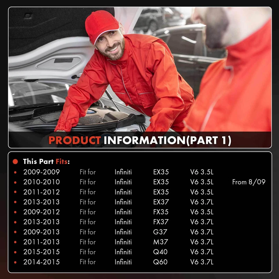 AC Compressor w/ Clutch for Infiniti Nissan EX35  FX35 EX37 370Z G37 926001CB0A - Image 2 of 4