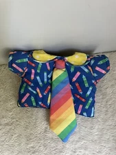 Vintage Cabbage Patch Kids Circus Clown Costume Jacket Shirt Crayons Tie Detail