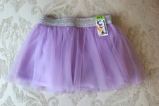 Garanimals Glitter Waistband Lavender Girls' Tutu Tulle Skirt New 3-6M