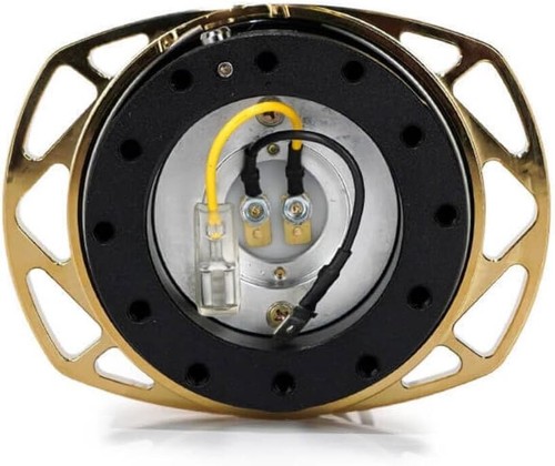 NRG Innovations NRG-SRK-257BK-CG GOLD Quick Release Steering Wheel Boss Hub Univ - Picture 2 of 2