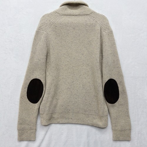 Maglione lana Wallace & Barnes Shetland uomo maglione scialle toppa gomito medio - Foto 4 di 4