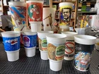 Lot of 10 VTG 90s Coca-Cola Pepsi Advertisement & Character Cups Nba Disney MCd