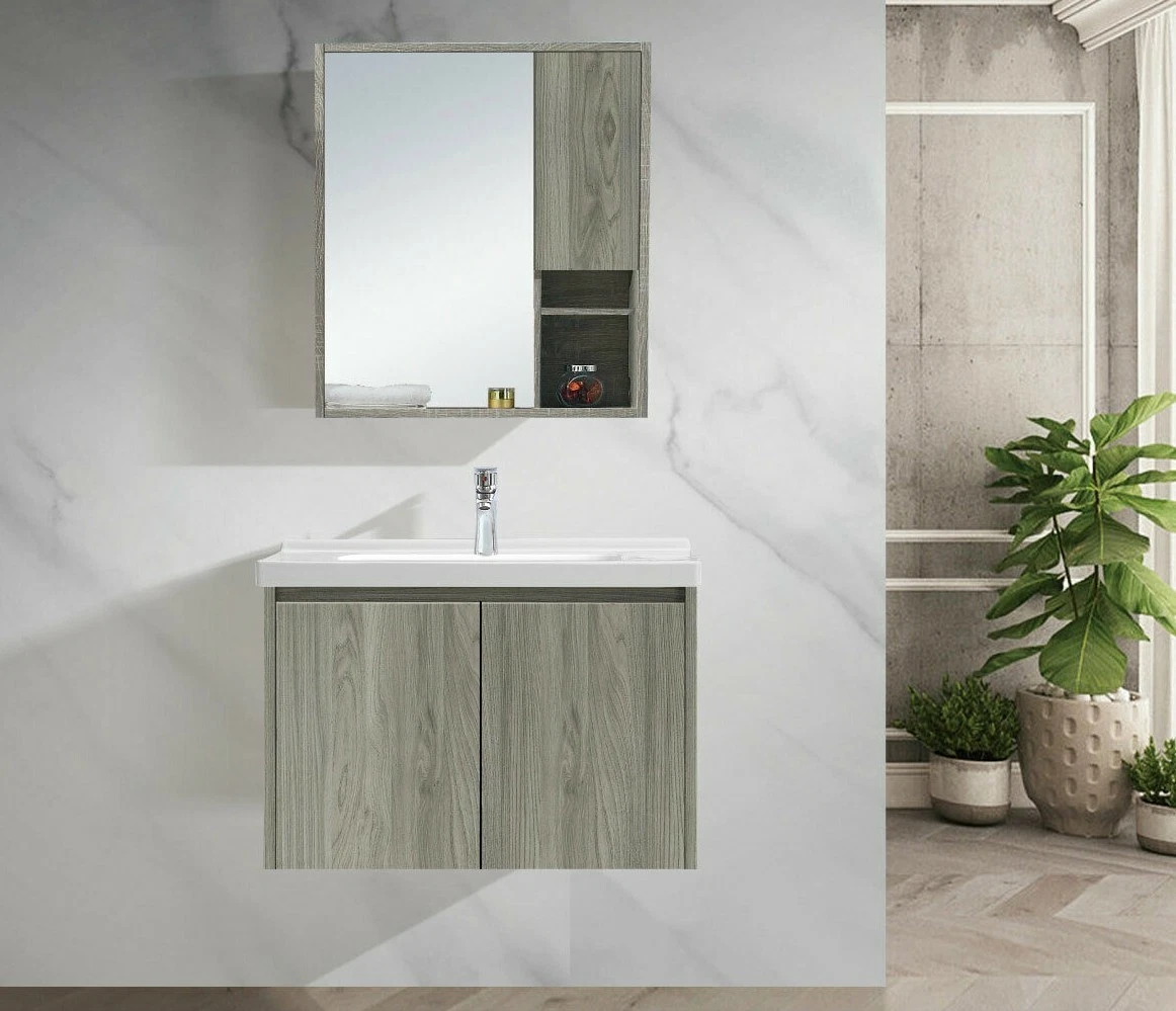 Bathroom vanity sink clearance and mirror set