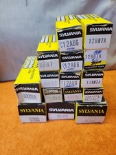 FZ Vintage Assorted Sylvania Radio TV Vacuum Electronic Tube Lot Of 15