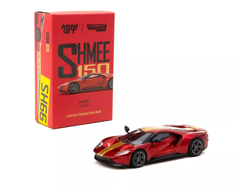 Mini GT x Tarmac Works COLLAB64 Ford GT Liquid Red Shmee150 1:64 Diecast Car