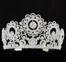 Sexy Firework Clear Austrian Rhinestone Crystal Tiara Crown Pageant Bridal T898