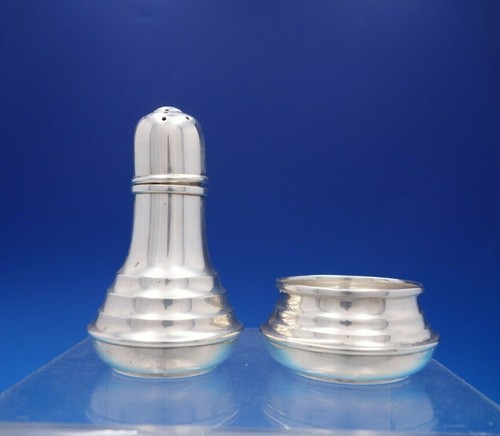 Old Maryland Plain by Kirk Sterling Silver Salt Dip Pepper Set 2pc #195 (#4356) - Picture 2 of 5