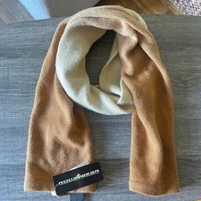 Roca Wear Unisex Men  s Women  s Brown Cream Acrylic Scarf NWT