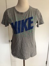 Nike Womens Athletic Cut Gray Tee Shirt Sz M