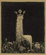 Trolls John Bauer 1915 Archival Art Print Scandinavian Folklore Illustration