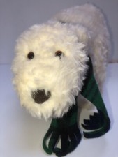 Gund 12  Teddy White Plush Polar Bear Scarf plushy
