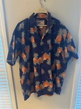 Rare Vintage Paradise Found for L.L.Bean Hawaiian Short Sleeve Button Down XL