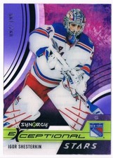 2021-22 UPPER DECK SYNERGY EXCEPTIONAL STARS PURPLE IGOR SHESTERKIN 092/199 NEW