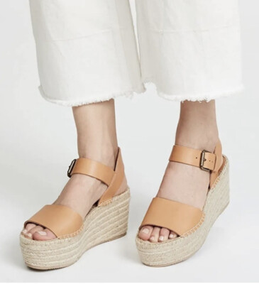 ANTHROPOLOGIE New SOLUDOS Minorca High Platform Leather Sandals Size 10  $175