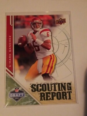 2009 Upper Deck Draft Scouting Report #202 Mark Sanchez, USC Trojans