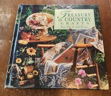 Treasury of Country Crafts Easy Step by step Designs hardcover book 