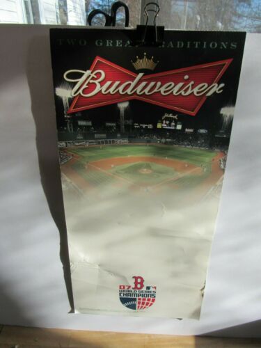 BASEBALL Poster (2007) WORLD SERIES RED SOX "Two Great Traditions" (Budweiser)