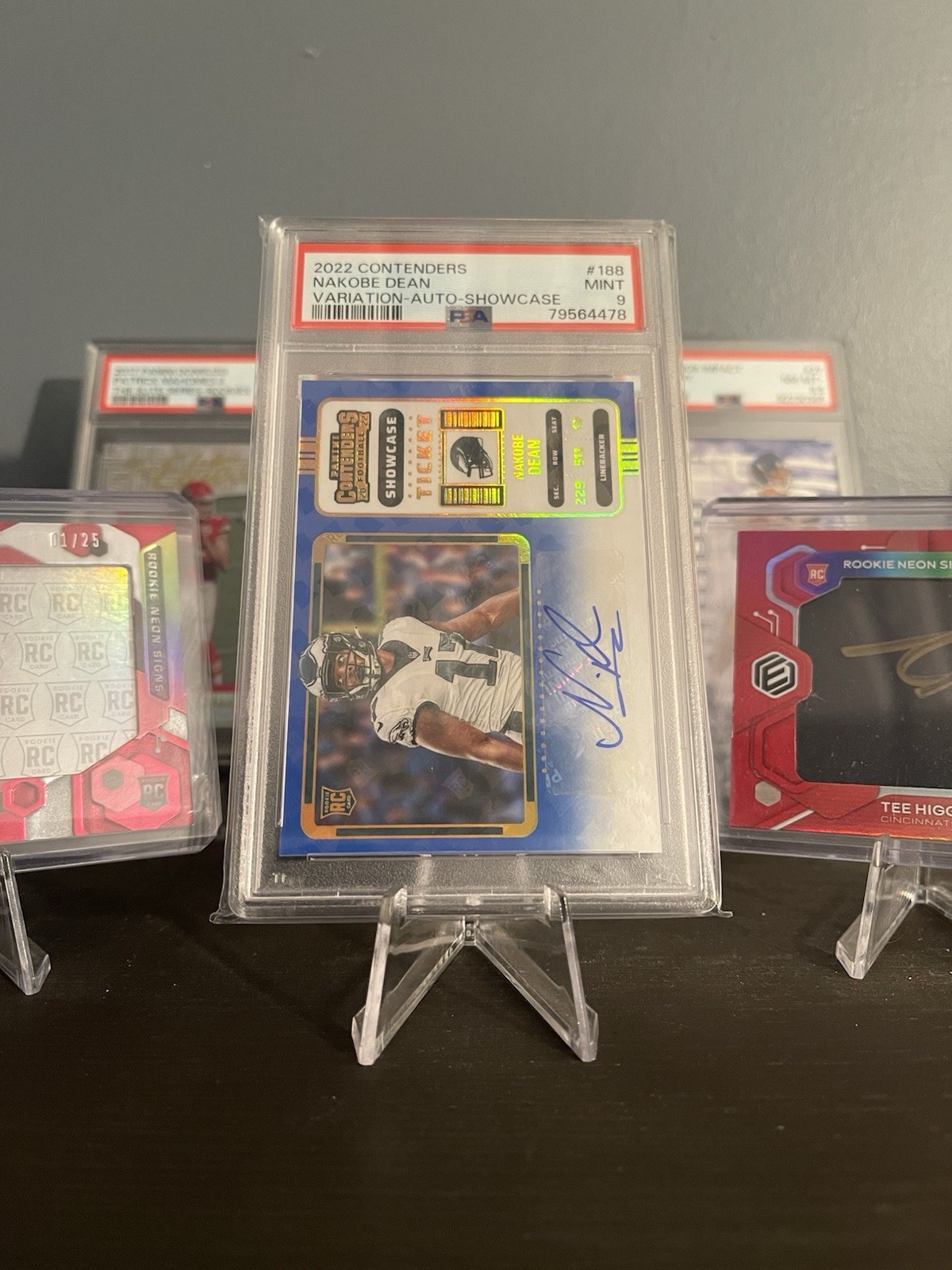 Nakobe Dean Panini Contenders #188 Variation Autograph Showcase