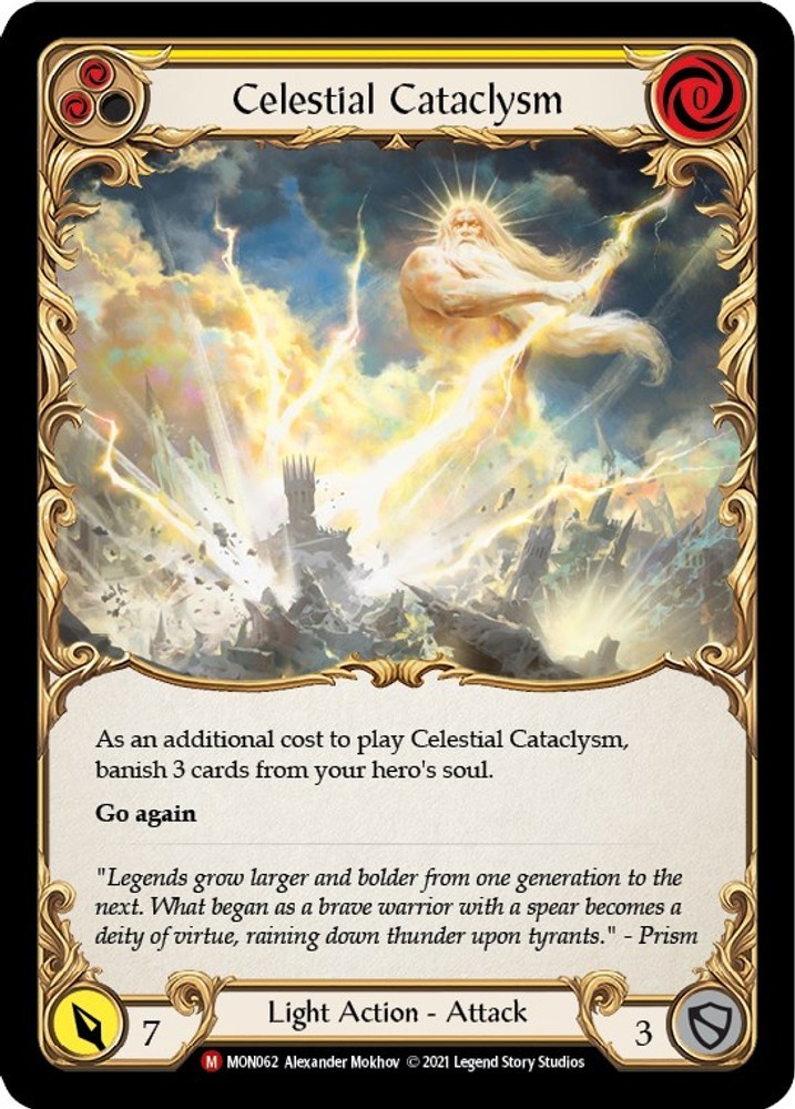 Celestial Cataclysm [MON - MON062] Unlimited Edition Rainbow Foil NM
