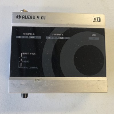 Native Instruments Audio 4 DJ USB Audio Interface, 4 Channels, Vinyl Control, DJ