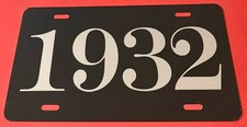 1932 Booster License Plate Model 18 Ford Tudor Fordor Model B Packard Lincoln Kb