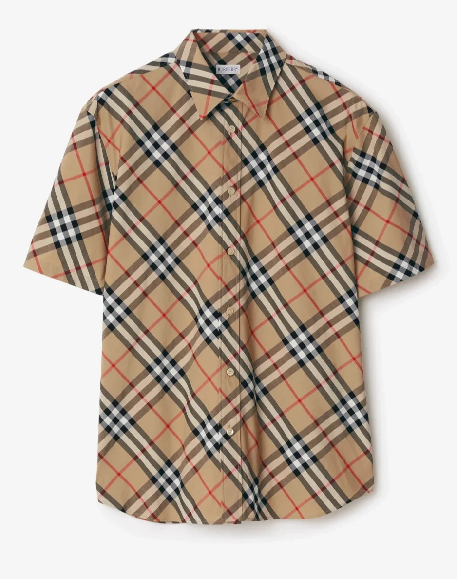 Burberry — MSRP $625 Burberry Men's Regular Fit Check Cotton Shirt, Size xSmall