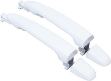 Pair White Rear Sliding Door Handle for Toyota Sienna 2004-2010 Outside