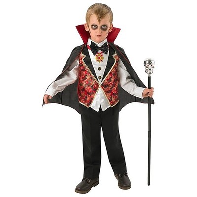 Deluxe Vampir Dracula Halloween Kostüm für Kinder passt 7-8 Jahren