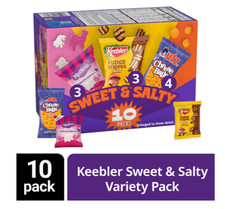 Keebler Sweet  Salty VarietyPack,10-Count Box,Mother  sCircus,Keebler Fudge 10oz