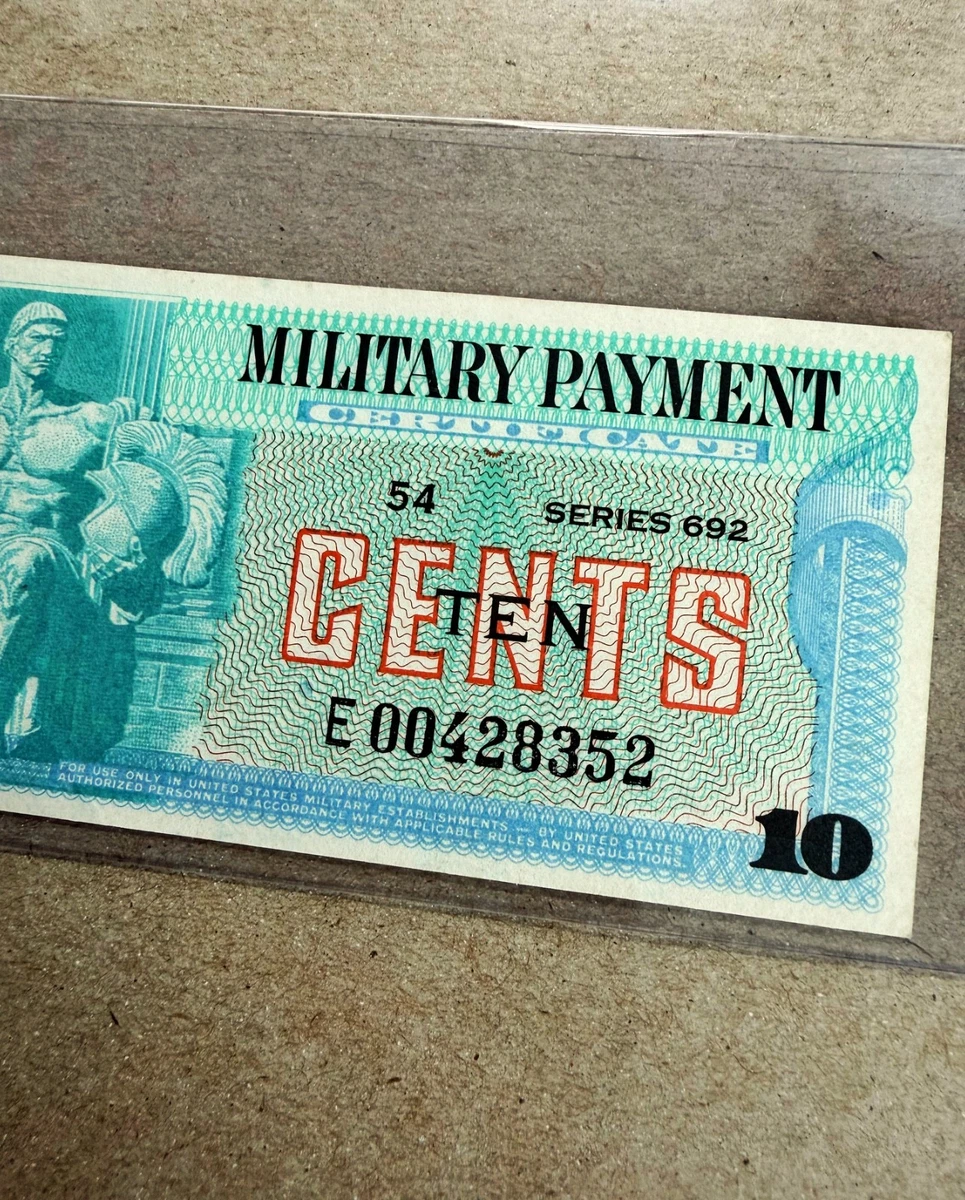 Circulated 10c Denomination US Military Payment Certificates for