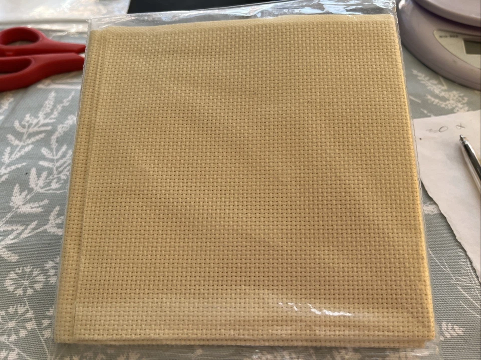 Needle Magic 100% cotton Cross Stitch Fabric Ivory 14 Count 12"x18” - Image 3 of 3