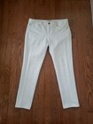 Ecru Size 10 White Straight Leg Stretch Slim Cropped Ankle Pants — photo 1