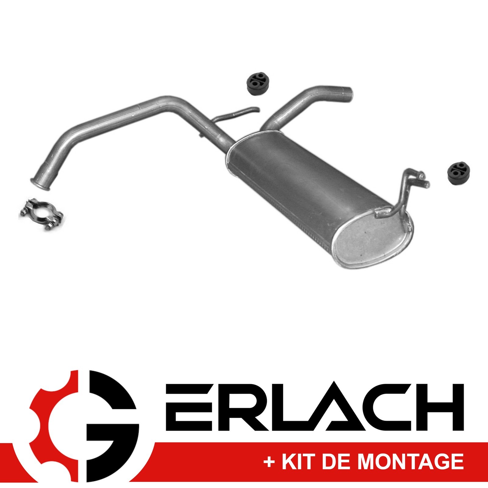Silencieux arrière pour Citroën C1, Peugeot 107 et Toyota Aygo 1.4 HDi