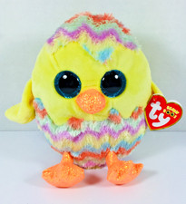 TY BEANIE BOO'S "CORWIN" THE EASTER EGG CHICK PLUSH (NWT) NEW w TAGS GLITTERY+++
