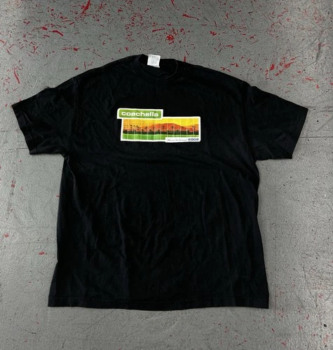 Coachella Music Festival Concert T-Shirt Size X 2000s vintage concert t-shirt, vintage, size XL, single stitch, B+ condition