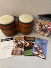 Donkey Konga 2 (Nintendo GameCube, 2005) with DK Bongos TESTED