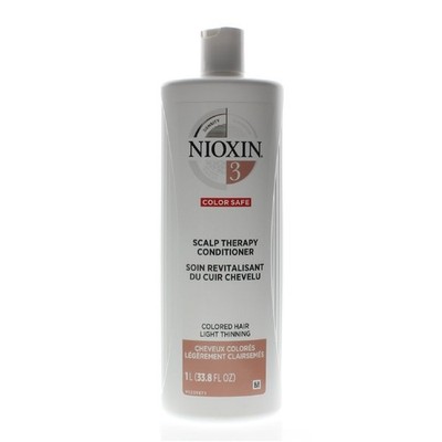 Nioxin System 3 Scalp Therapy Conditioner, Fine Hair 33.8oz/1 Liter
