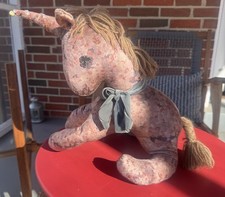 One Of A Kind Plush Handmade Lilac Velveteen Unicorn 11  H
