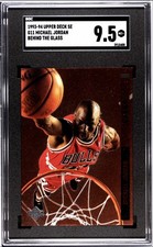 MICHAEL JORDAN 1993-94 Upper Deck SE BEHIND THE GLASS G11 POP 6 SGC 9.5