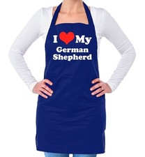 I Love My German Shepherd - Unisex Adult Apron - Dog Dogs Pet Owner Vet Puppy