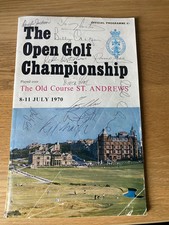 St Andrews 1970 Open Championship Programme / Autographed