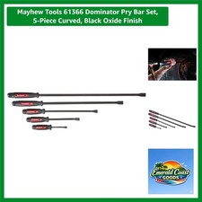 Tools 61366 Dominator Pry Bar Set, 5-Piece Curved, Black Oxide Finish