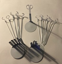 12 White Metal Kaiser Doll Stands For 11.5  - 12.5  Dolls Like Barbie